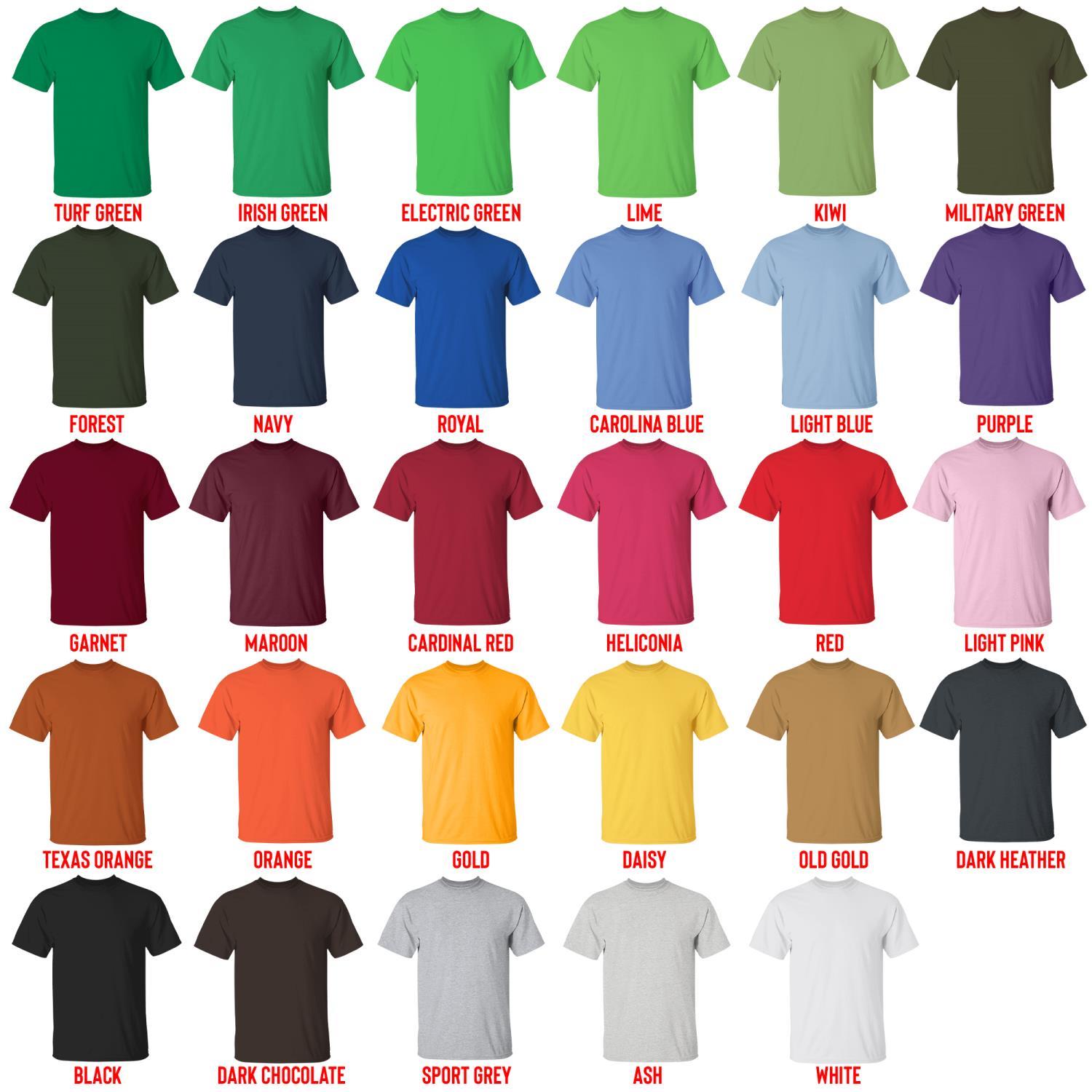 t shirt color chart - Tokyo Mew Mew Store