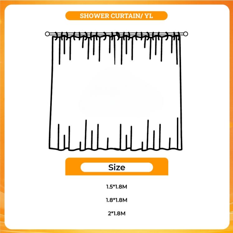 3D shower curtain - Tokyo Mew Mew Store