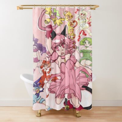 Tokyo Mew Mew Graphic Shower Curtain