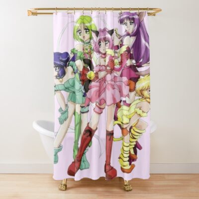 Tokyo Mew Mew Retro Shower Curtain