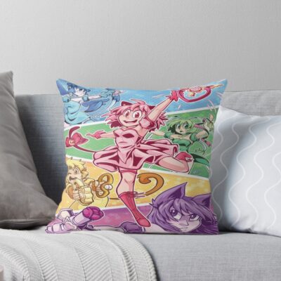 Tokyo Mew Mew Ensemble Throw Pillow