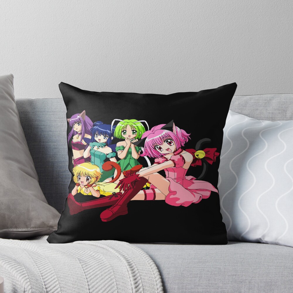 Tokyo Mew Mew Group Throw Pillow